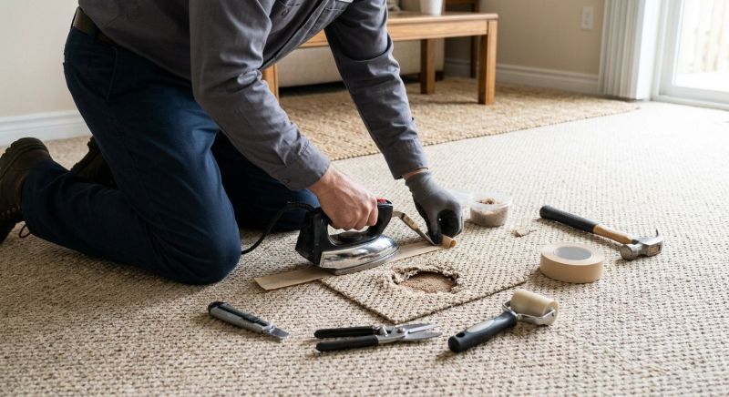Basement Carpet Repair in Overland Park, KS