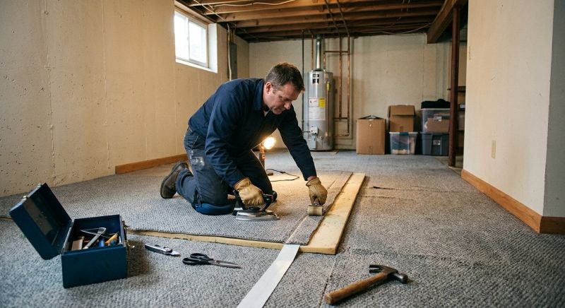 Basement Carpet Repair in Olathe, KS