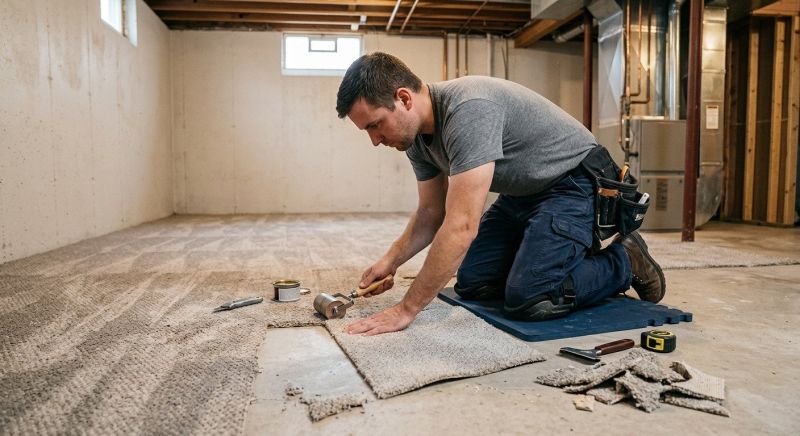 Basement Carpet Repair in Kansas City, KS