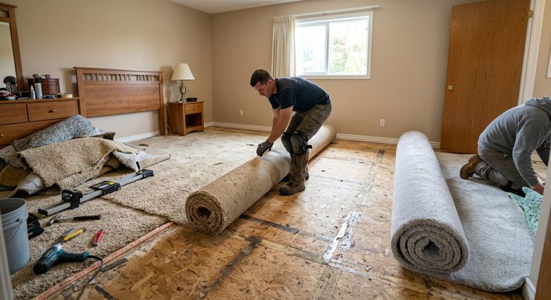 Basement Carpet Replacement in Old Bridge, NJ