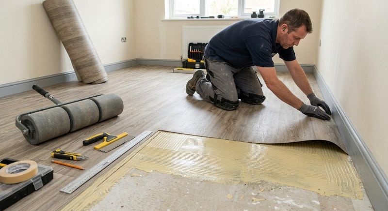 Sheet Flooring Installation in Plano, TX